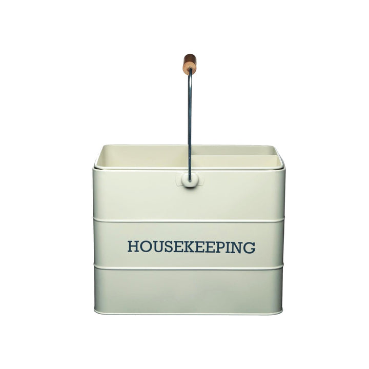 Living Nostalgia Antique Cream Housekeeping Tin