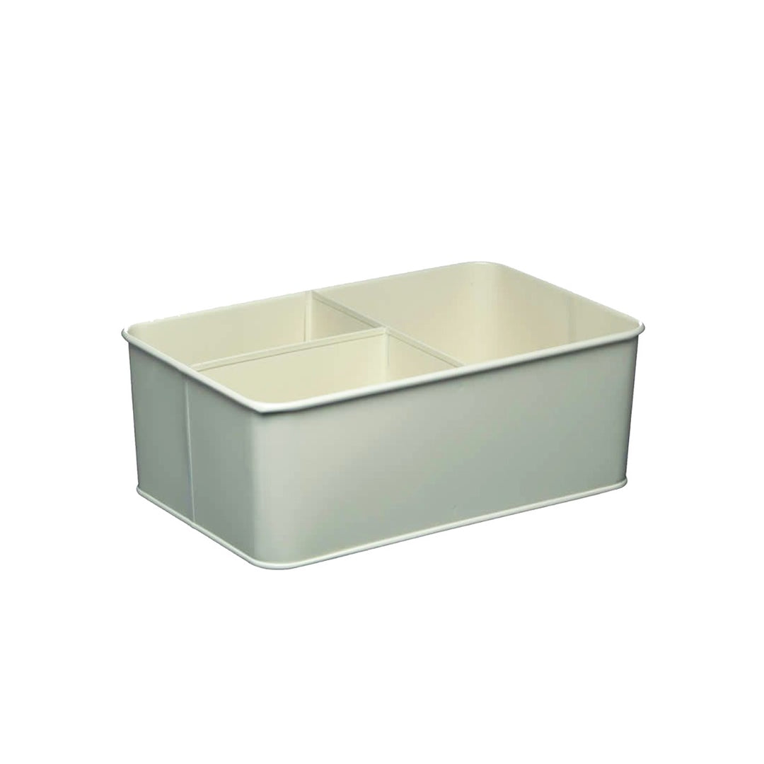 Living Nostalgia Antique Cream Housekeeping Tin