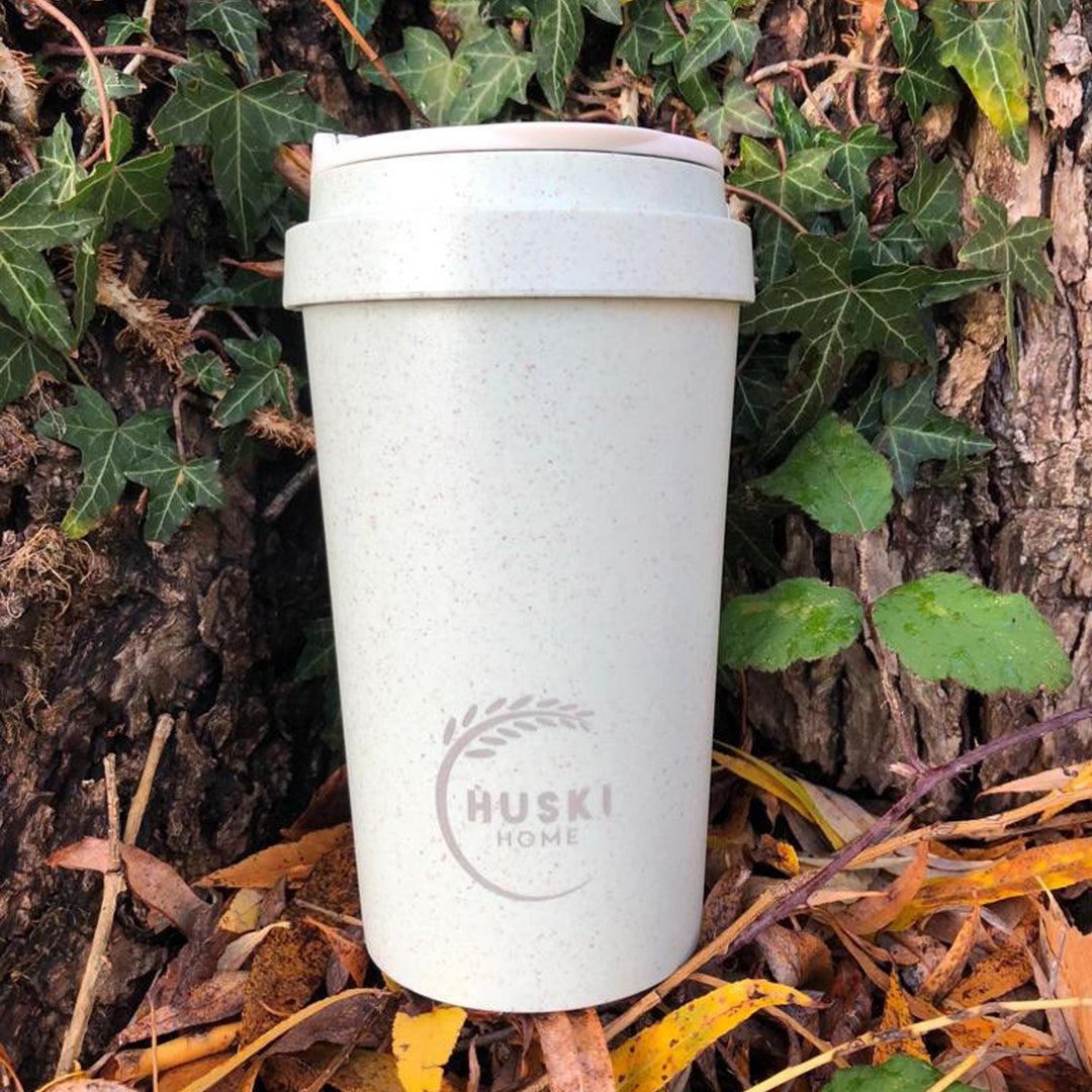 Huski Home Rose Pink Rice Husk Travel Cup - 400ml