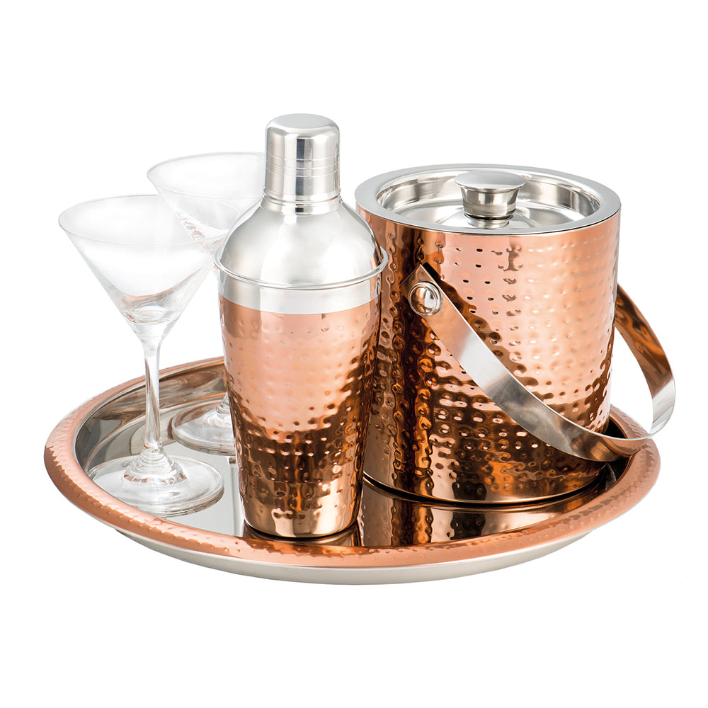 Epicurean Copper Hammered Cocktail Shaker