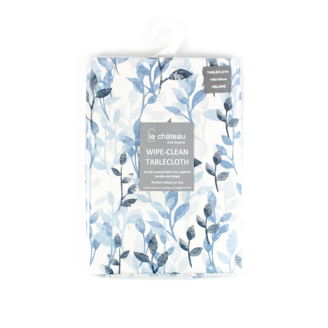 Le Chateau Wipe Clean Tablecloth - Blue Botany
