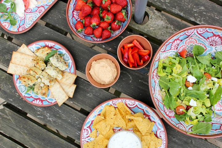 Rio Corte Melamine Dinner Plates