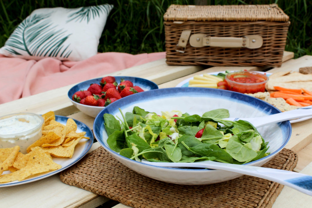 Coastal Melamine Salad Servers
