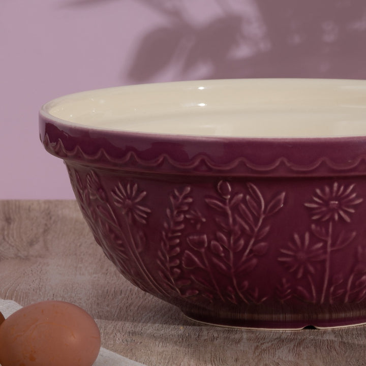 Mason Cash In the Meadow Mulberry Mixing Bowl - 2.7L