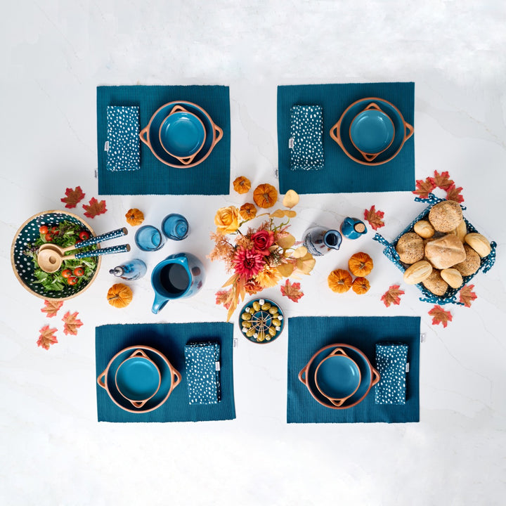 Dexam Sintra Terracotta Olive Dish - Ink Blue