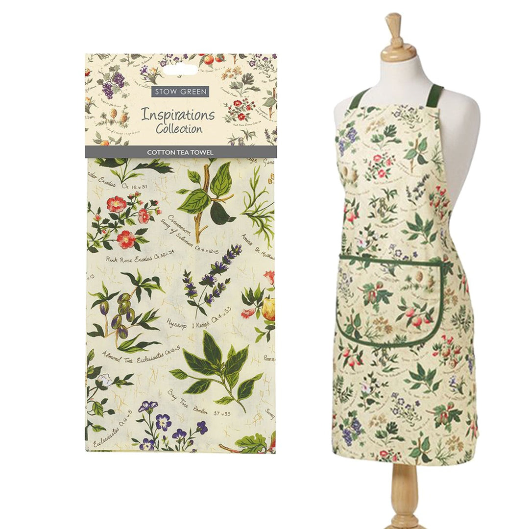 Stow Green Inspirations Cotton Apron & Tea Towel Set