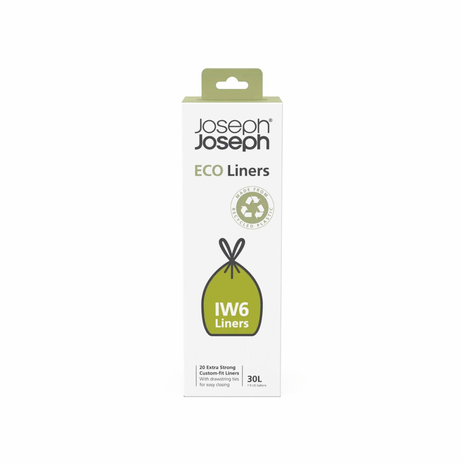 Pack of 20 recycled plastic eco bin liner bags from Joseph Joseph.