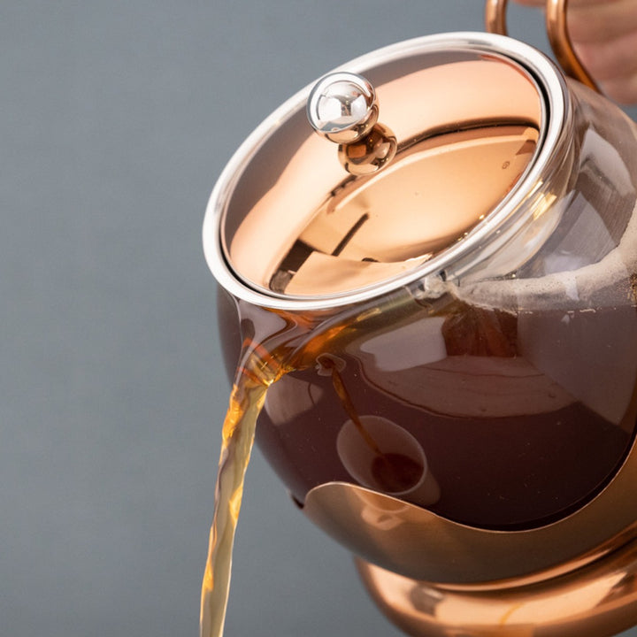 La Cafetiére Izmir Copper Glass Teapot - 4 Cup