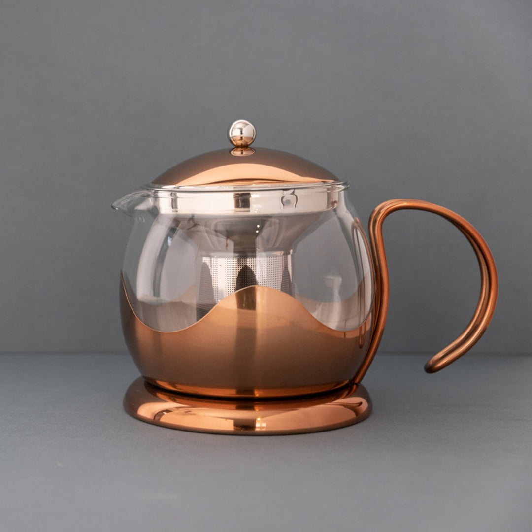 La Cafetiére Izmir Copper Glass Teapot - 4 Cup