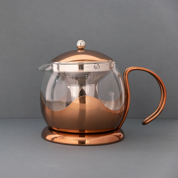 La Cafetiére Izmir Copper Glass Teapot - 4 Cup