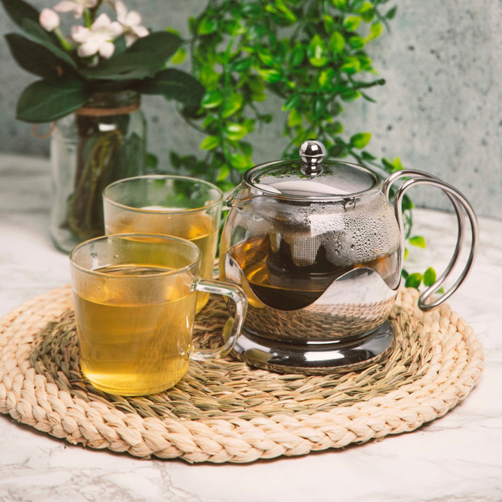 La Cafetiére Izmir Silver Glass Teapot - 2 Cup