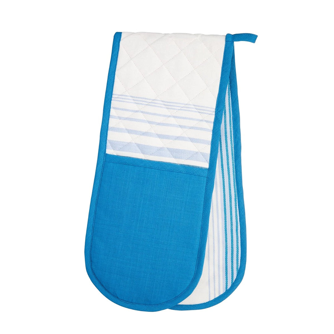 KitchenCraft Jacquard Stripe Double Oven Glove