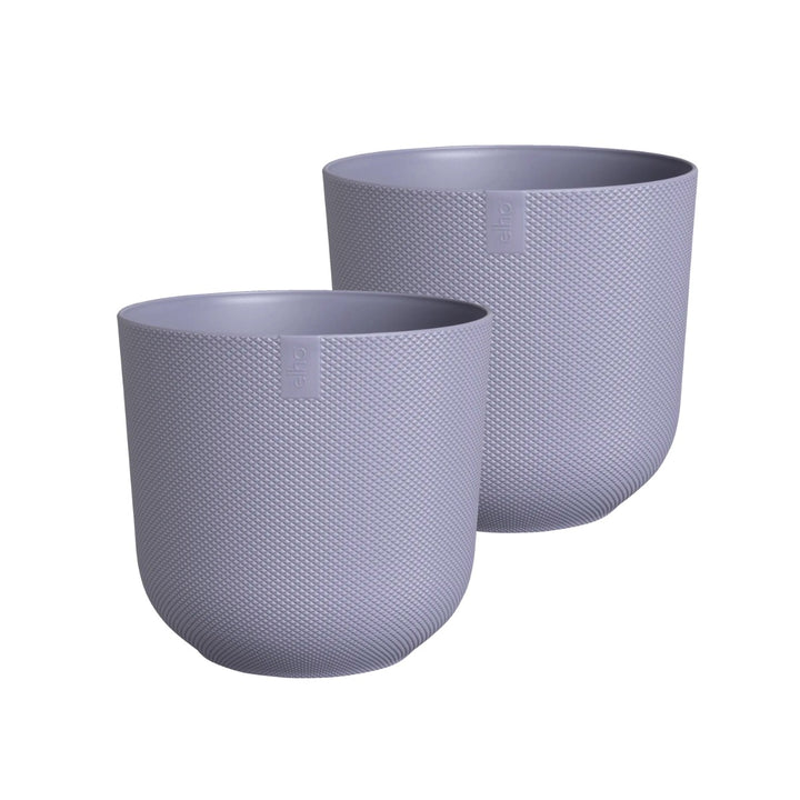 Elho Lavender Jazz Round Recycled Plastic Plant Pot - 14cm