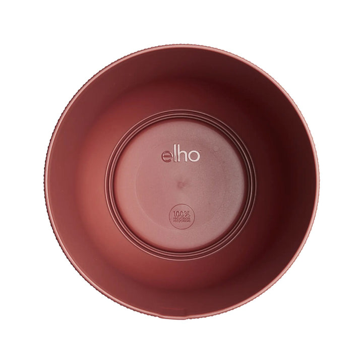 Elho Tuscan Red Jazz Round Recycled Plastic Plant Pot - 14cm