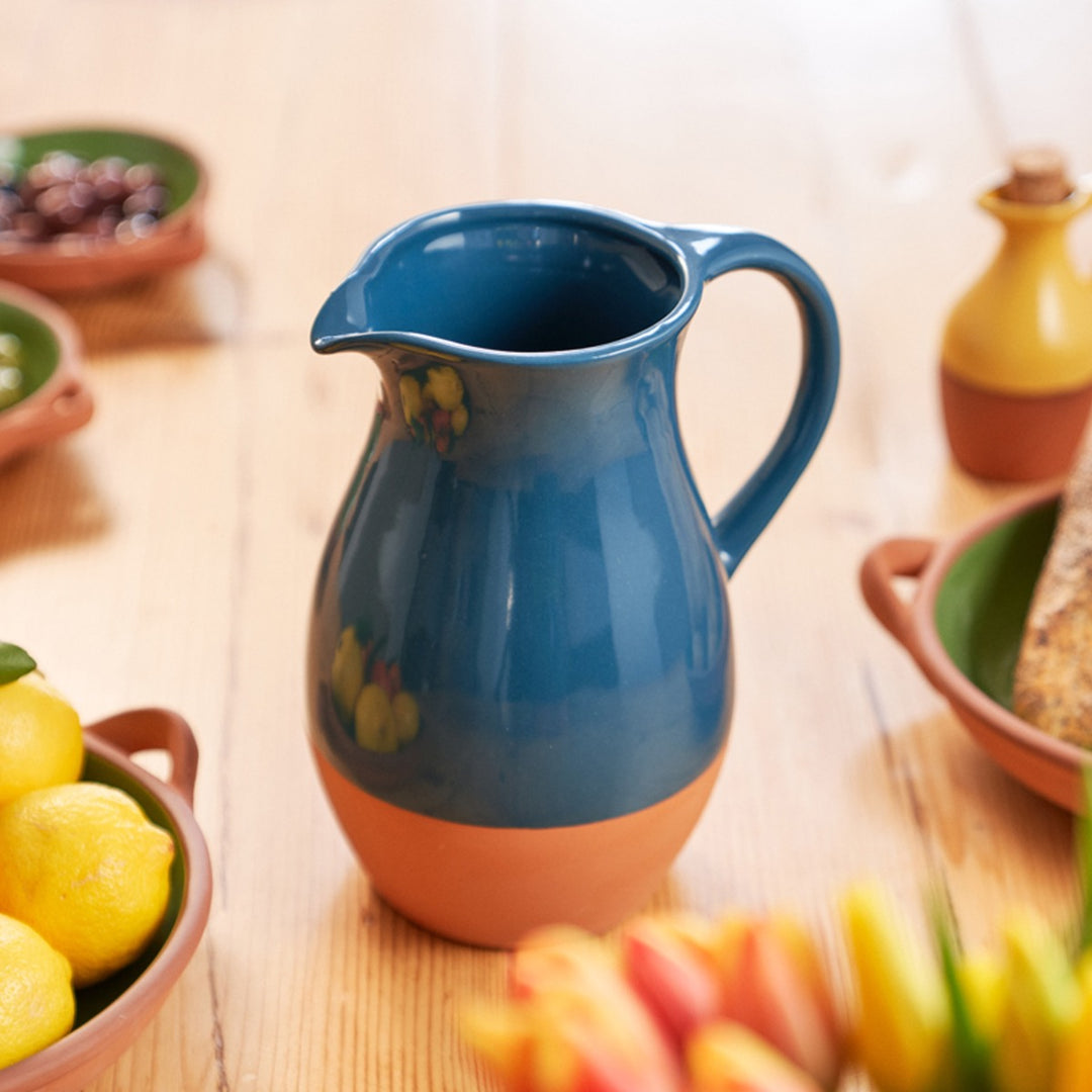 Dexam Sintra Terracotta Jug - Ink Blue