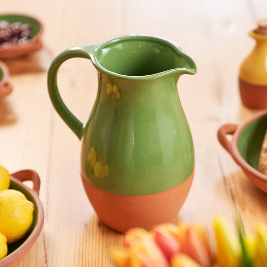 Dexam Sintra Terracotta Jug - Green
