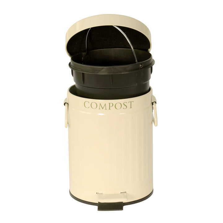 KitchenCraft Cream Compost Pedal Bin