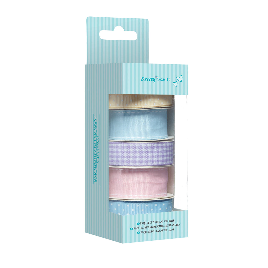 Sweetly Does It Pastel Cake Decorating Ribbons