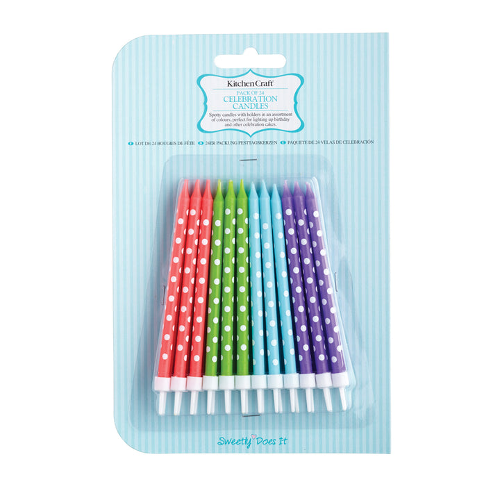 Sweetly Does It Polka Dot Cake Candles