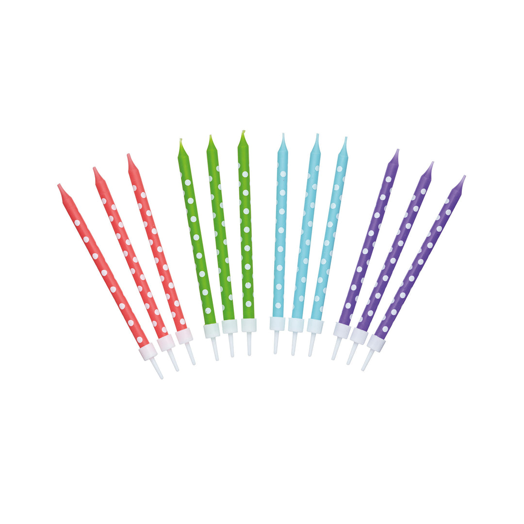 Sweetly Does It Polka Dot Cake Candles