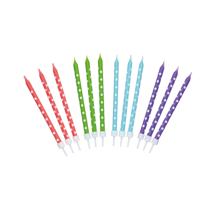 Sweetly Does It Polka Dot Cake Candles