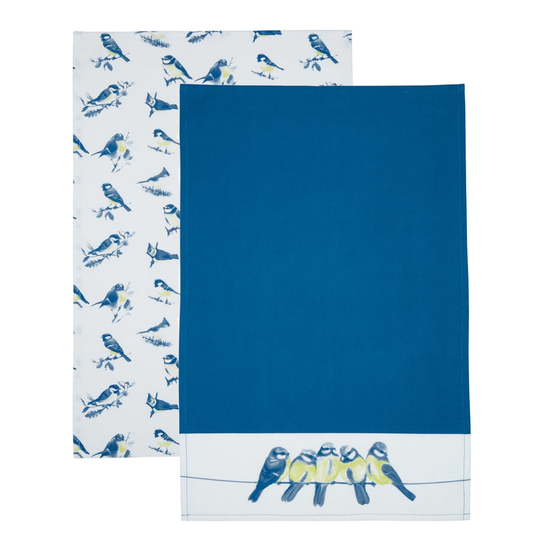 KitchenCraft Blue Bird Tea Towels Set