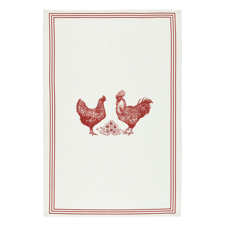 KitchenCraft French Hen Tea Towels Set