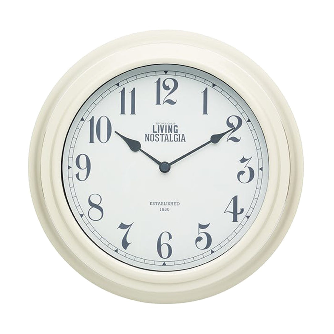 Living Nostalgia Antique Cream Wall Clock