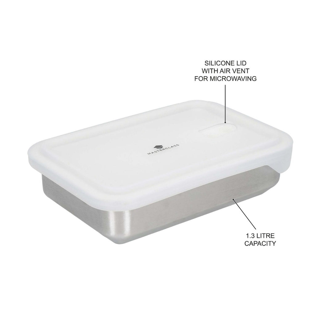 MasterClass Stainless Steel All-in-One Container - Dinner For Two