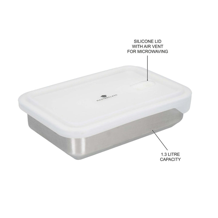 MasterClass Stainless Steel All-in-One Container - Dinner For Two