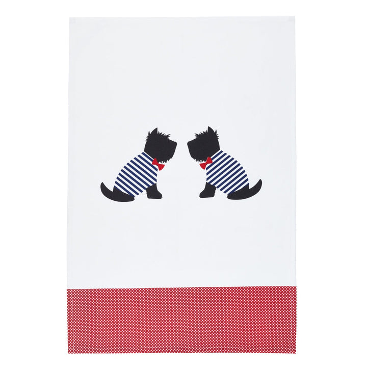 KitchenCraft Westie Dog Tea Towels Set