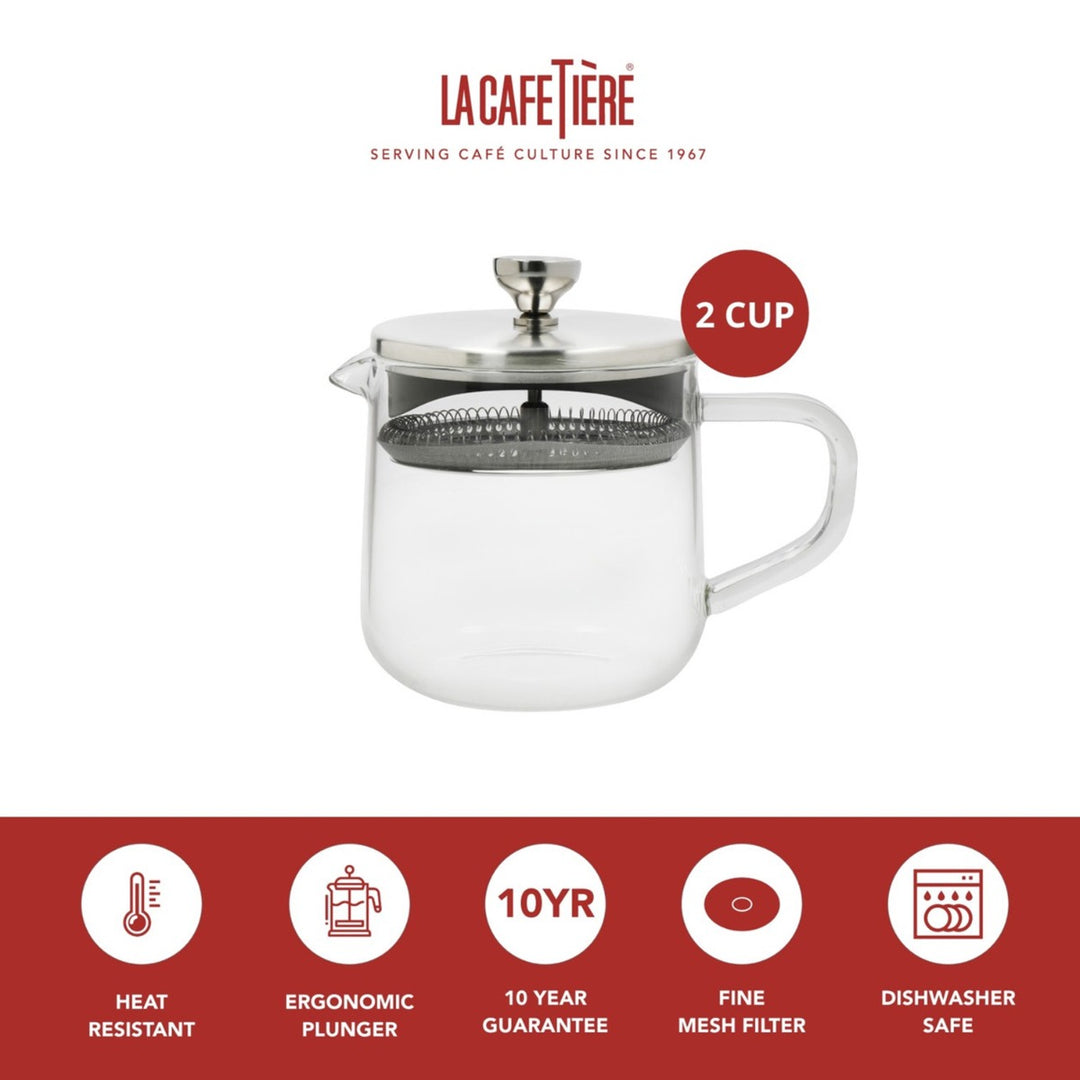 La Cafetiére Kericho Glass Loose Leaf Teapot - 2 Cup