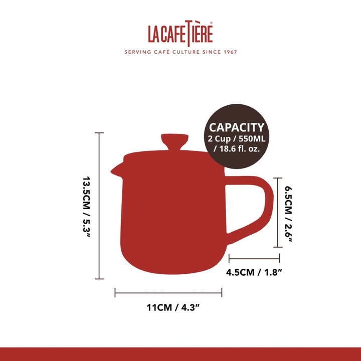 La Cafetiére Kericho Glass Loose Leaf Teapot - 2 Cup