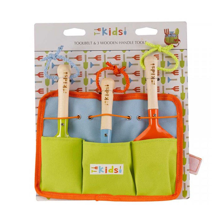 Bright coloured children garden tools