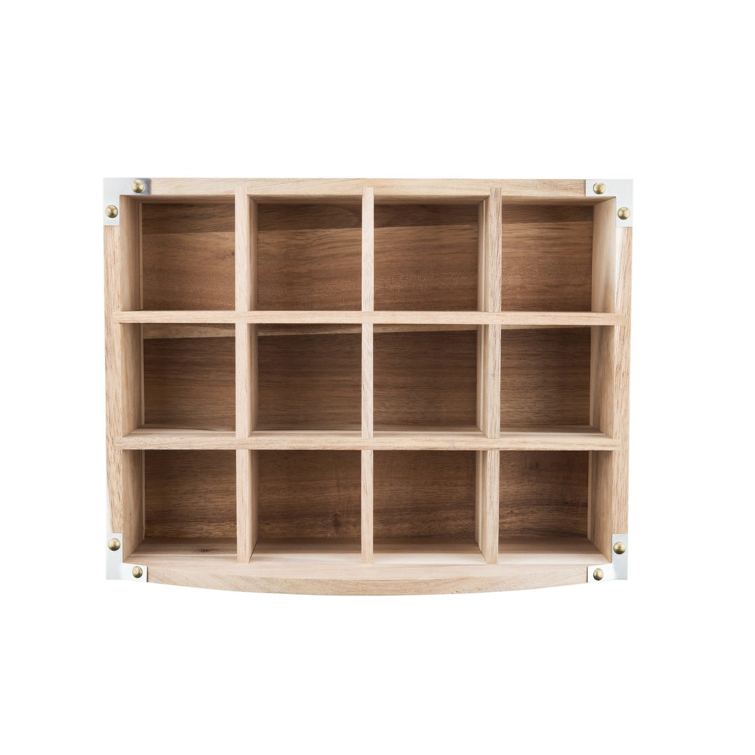 Captivate Kitchen Pantry Acacia Wood Spice Rack