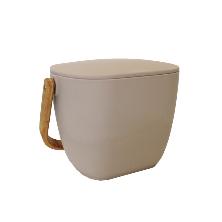 Natural Elements Grey Bamboo Fibre Compost Pail
