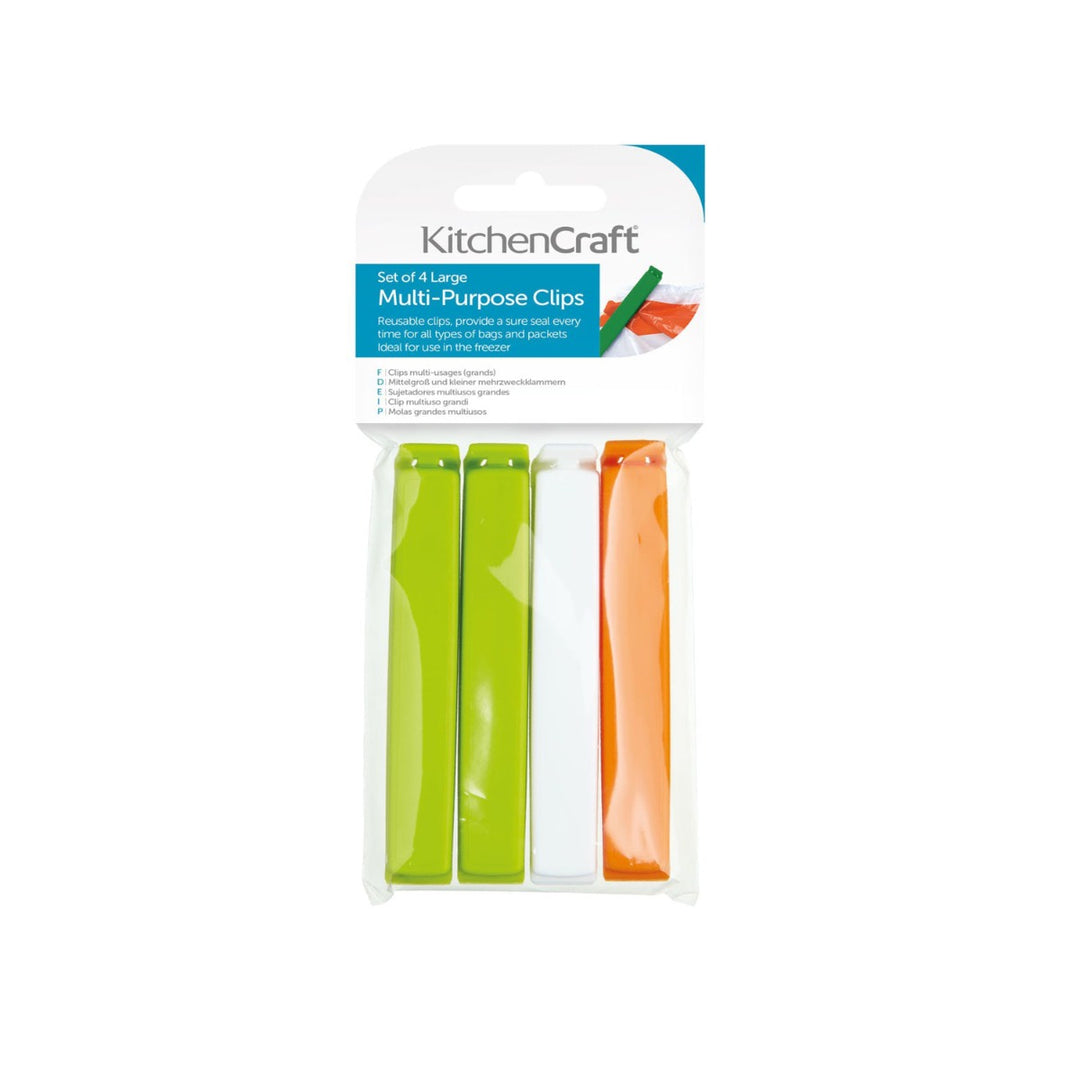 KitchenCraft Large Plastic Bag Clips