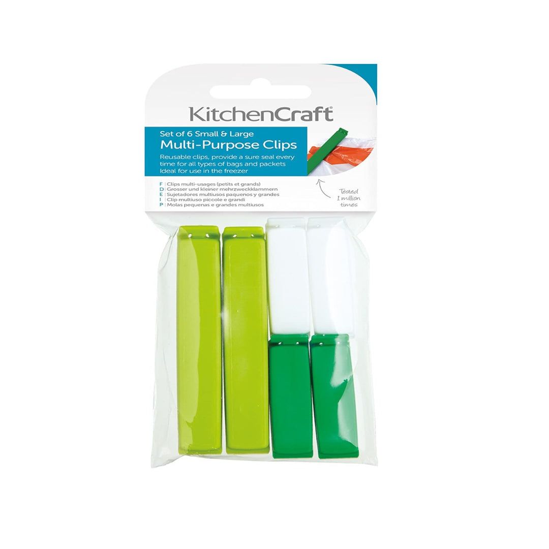 KitchenCraft Assorted Plastic Bag Clips