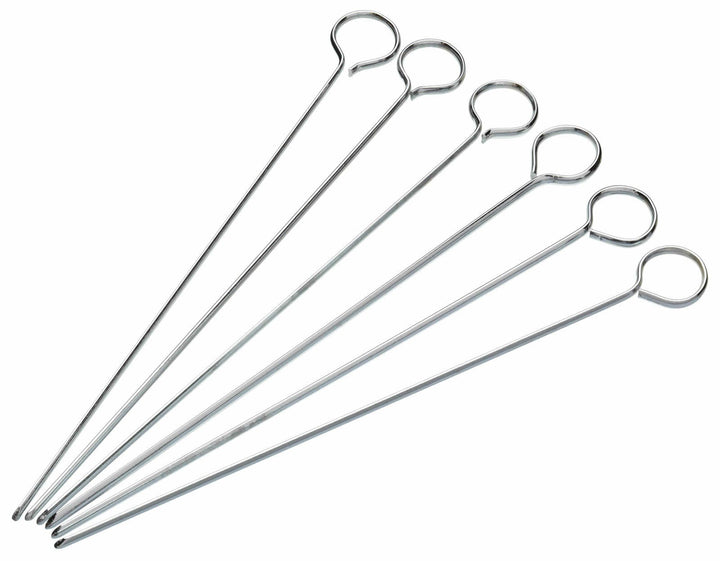 KitchenCraft Stainless Steel Flat Sided Cooking Skewers