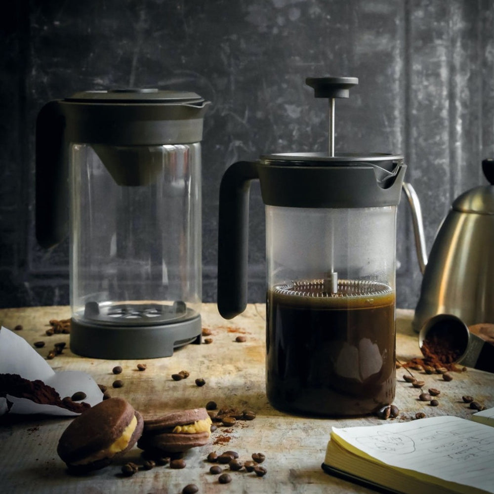  made from black plastic and toughened glass