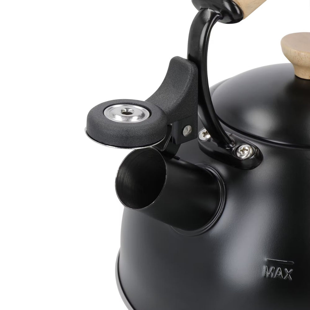 La Cafetiére 1.6L Black Whistling Kettle