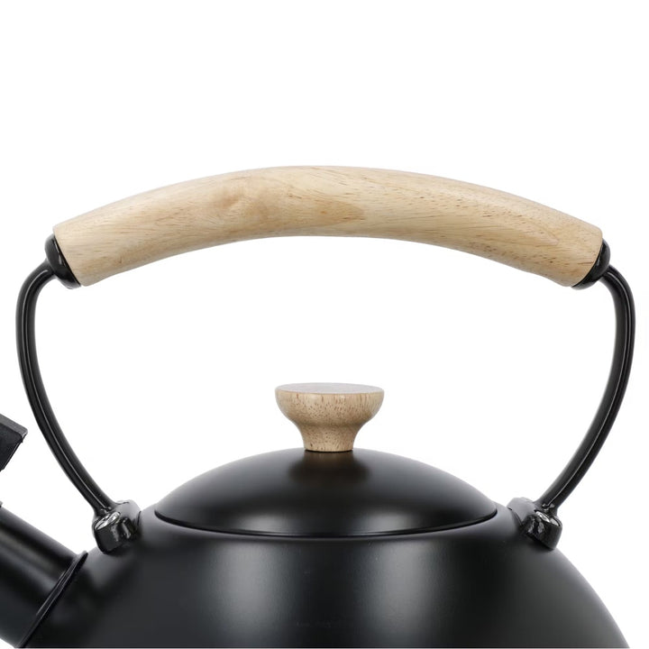 La Cafetiére 1.6L Black Whistling Kettle