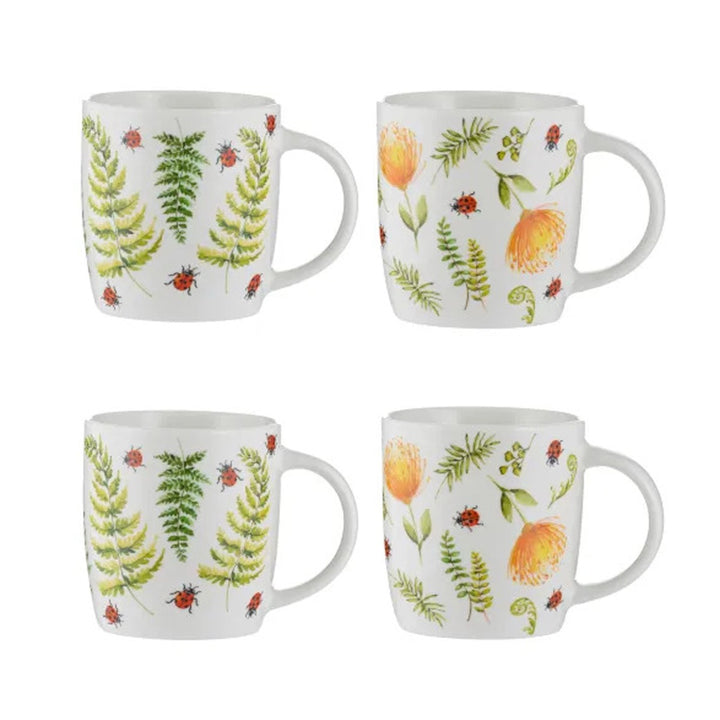 Price & Kensington Ladybird Fine China Mugs - Set of 4