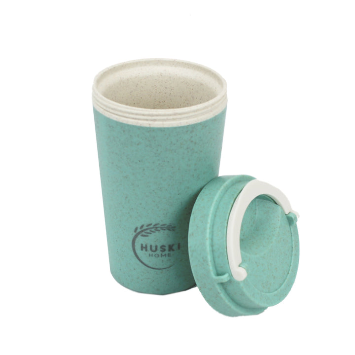 Huski Home Lagoon Blue Rice Husk Travel Cup - 400ml