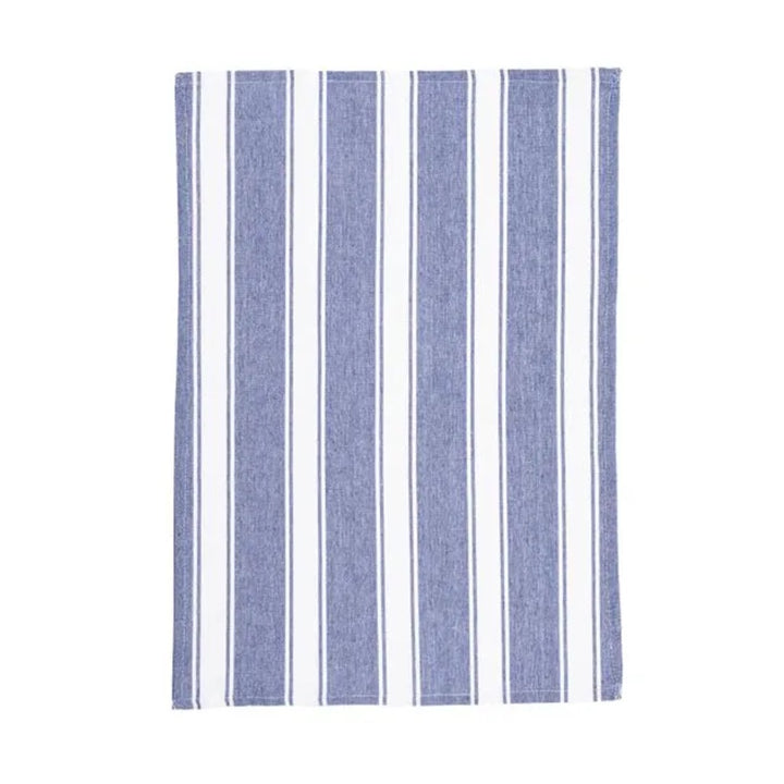 Le Chateau Woven Stripe Tea Towels Set - Black
