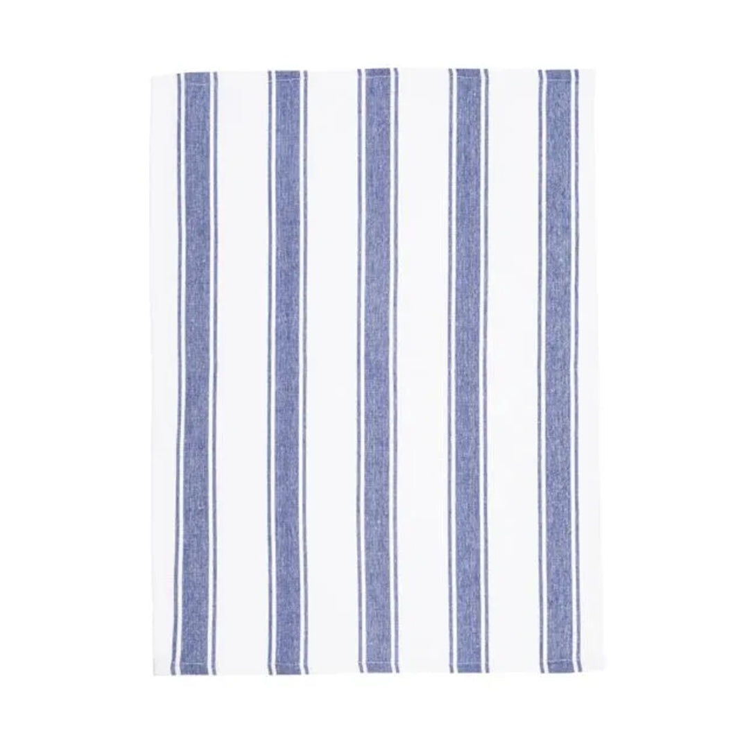 Le Chateau Woven Stripe Tea Towels Set - Black