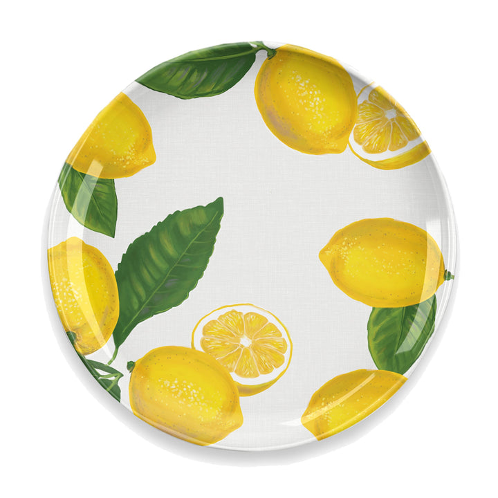 Lemon Fresh Melamine Dinner Plates