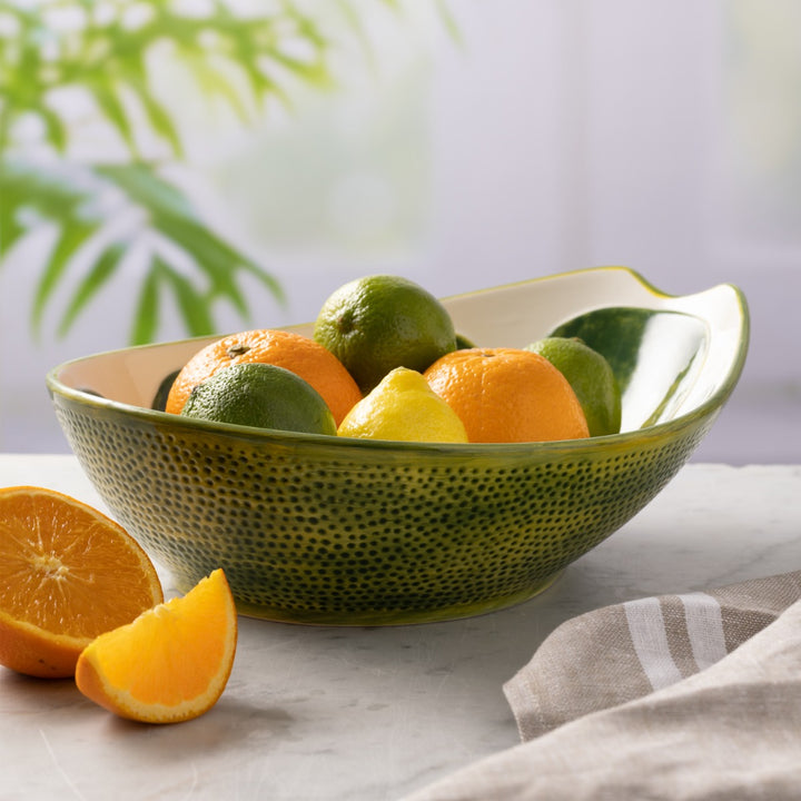 Typhoon World Foods Lime Ceramic Oval Bowl