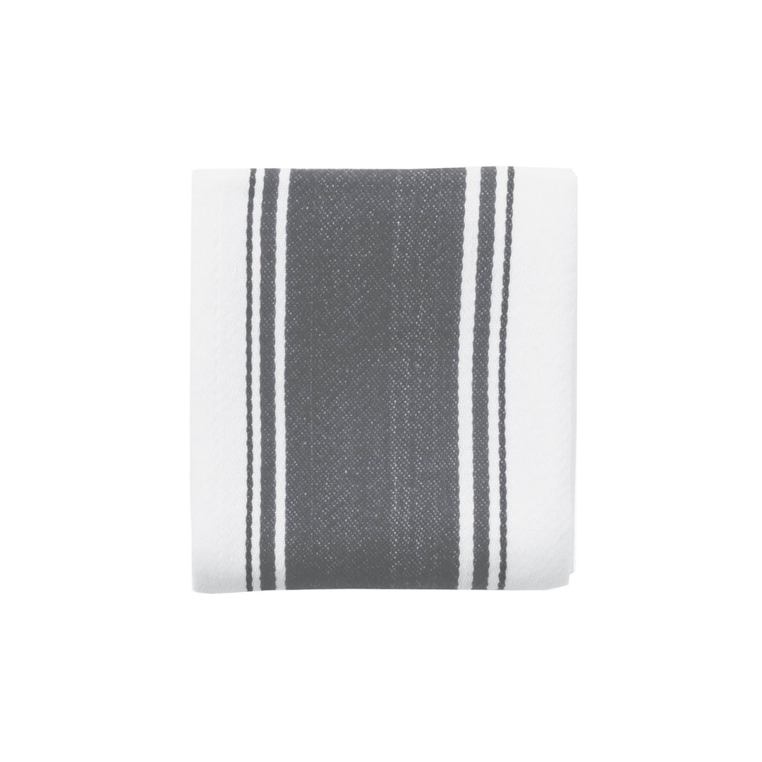 Dexam Love Colour Striped Tea Towel - Slate Grey