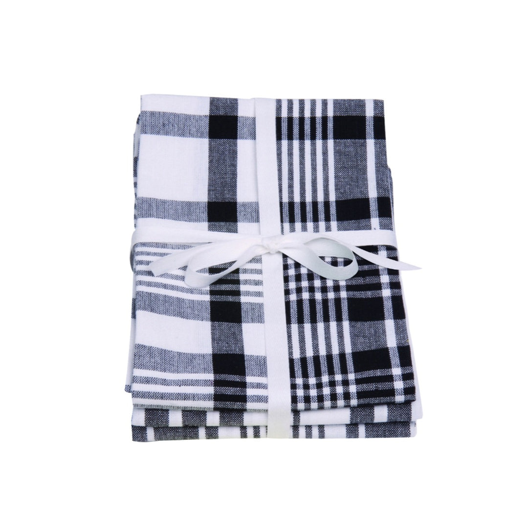 Dexam Love Colour True Black Extra Large Tea Towels - Set of 3